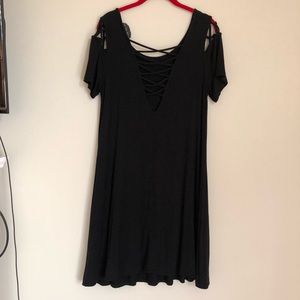 Forever 21 Black Criss Cross Dress